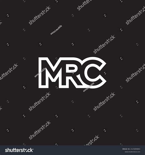 Letter Mrc Simple Monogram Logo Design Stock Vector (Royalty Free ...