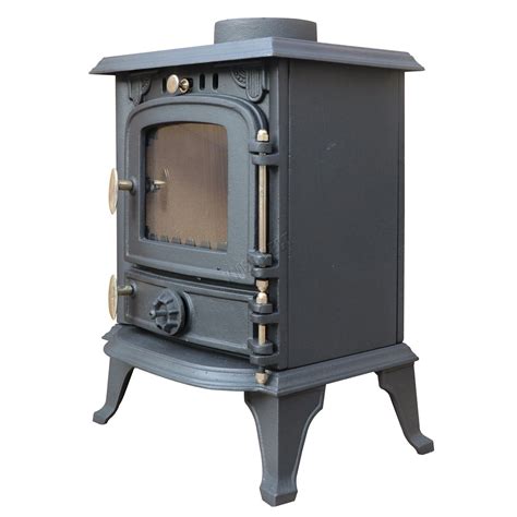 Heatsure Cast Iron Woodburning Multifuel Stove Fireplace Heat Warm