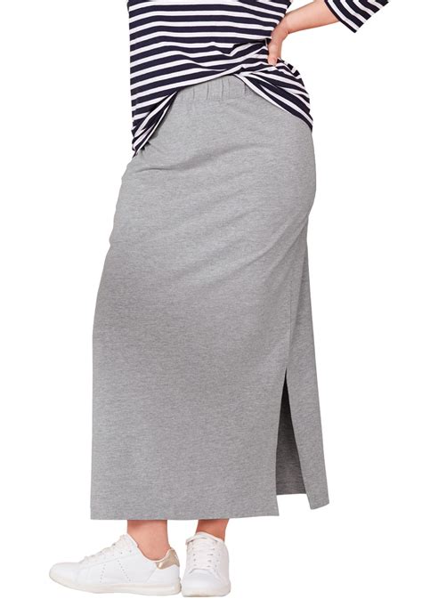 Ellos Womens Plus Size Knit Maxi Skirt Ebay