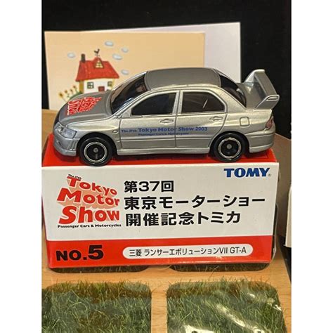 Tomica Tomy 舊藍標 2003 第37回 東京車展 開催紀念 No5 三菱 Evo 蝦皮購物