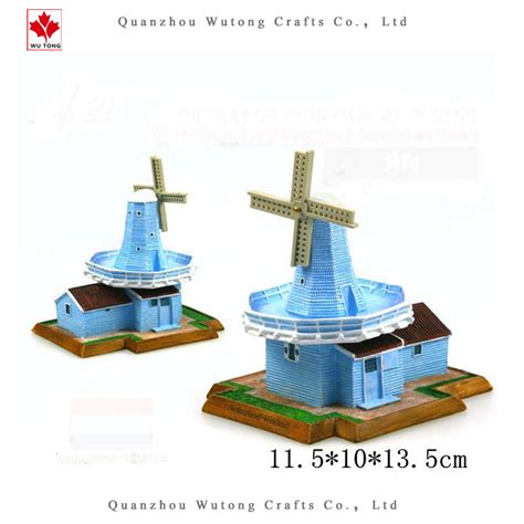 Creative Souvenir Dutch Windmill Resin Model China Souvenir Crafts