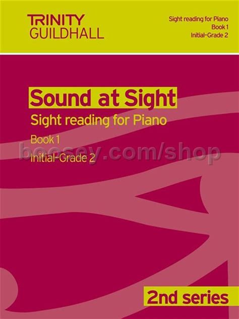 Trinity College London Sound At Sight Piano Book 1 Initial Grade 2