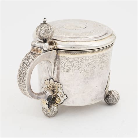 Dryckeskanna Silver Barockstil Stockholm Sent 1800 Tal Bukowskis