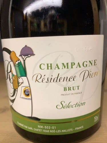 Residence Pierre S Lection Brut Champagne Vivino Us