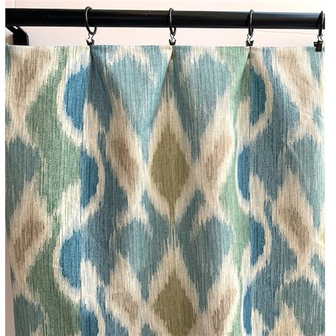 Blue Ikat Curtains - Etsy