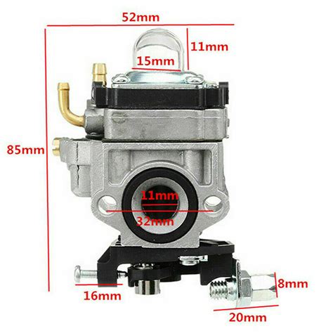 Universal 11mm Carburettor Carb For 22cc 26cc 33cc 34cc 36cc Strimmer