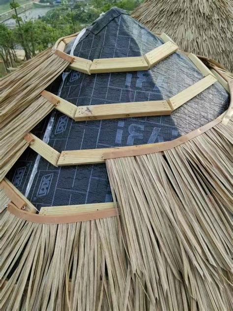 C7 Synthetic Artificial Thatch Panel 38lx24h Class A Palapa