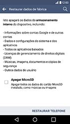 Como restaurar as configurações originais do seu aparelho LG K10 Claro