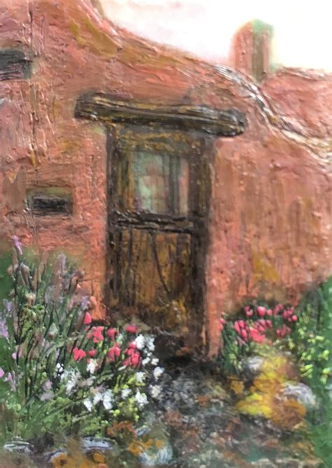 Adobe Doorway Encaustic Etsy