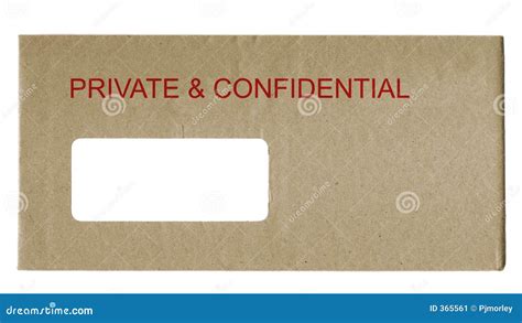 Private and Confidential stock image. Image of write, private - 365561