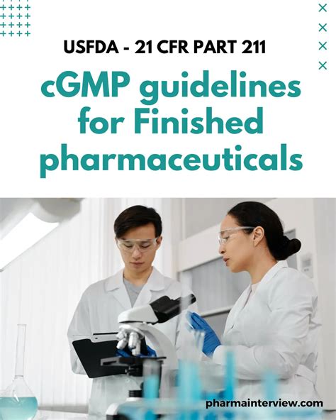 Cfr Part Cgmp Guidelines For Finished Pharmaceuticals