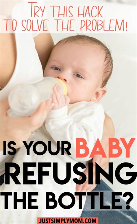 Baby Bottle Feeding Hack If Your Baby Is Refusing The Bottle Just