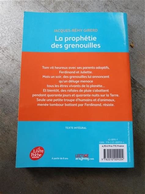 Jacques Rémy Girerd La prophétie des grenouilles La Bouquinerie de