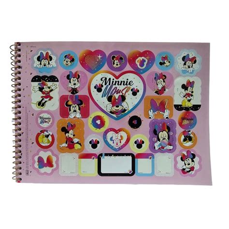 Kit C 2 Caderno De Desenho Minnie 80 Folhas Tilibra Bazar Paulinho