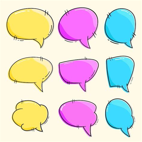 Premium Vector Speech Bubble Collection