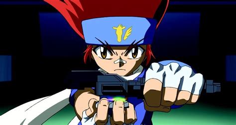 Gingka Hagane, the main character in the Beyblade Metal saga ...