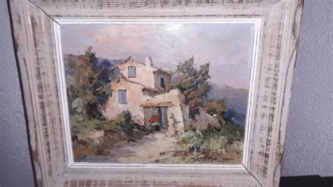 TABLEAU ANCIEN HUILE sur panneau paysage provençal signé Jean Fortuné