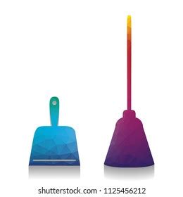 Dustpan Sign Scoop Cleaning Garbage Housework Stock Vector Royalty