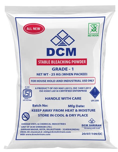 Dcm Shriram Bleaching Powder At Rs Kg Dcm Stable Bleaching Powder