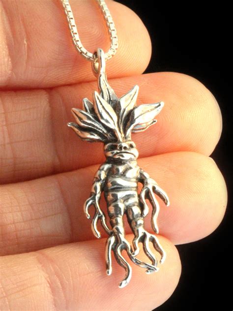 Mandrake Root Charm Silver Marty Magic Store