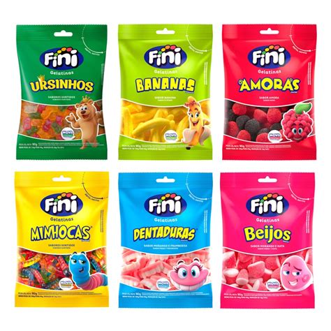 Fini Gelatina Balas 90g Vários Sabores Shopee Brasil