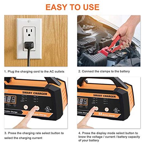 Ampeak V V Smart Car Battery Charger And Maintainer A A Fully