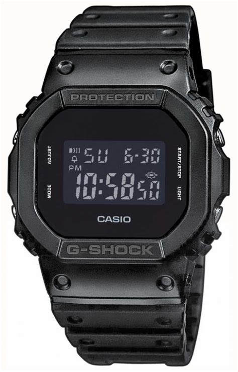 Casio Mens G Shock Black Out Dial Resin Band Dw 5600bb 1er First Class Watches™ Aus