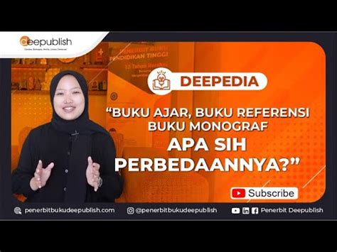 PERBEDAAN BUKU AJAR BUKU REFERENSI DAN BUKU MONOGRAF DEEPEDIA YouTube