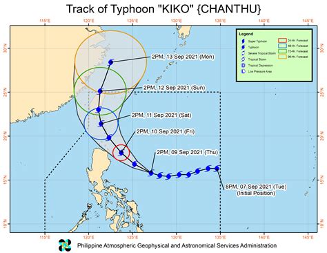 Typhoon Kiko Nears Land Ts Jolina May Exit Par On Thursday Night