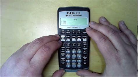 Using The TI BA II Plus Calculator For Regression YouTube