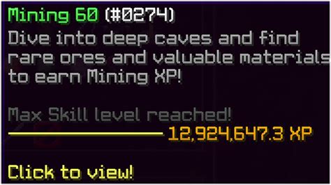 I Finally Hit Mining 60 Hypixel Skyblock Youtube