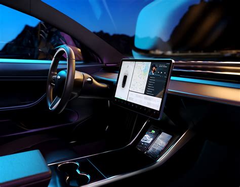 Tesla Interior Visualization on Behance