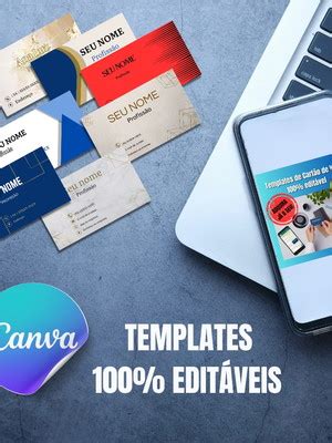 Templates Editaveis De Cartao De Visitas No Canva Compre Produtos