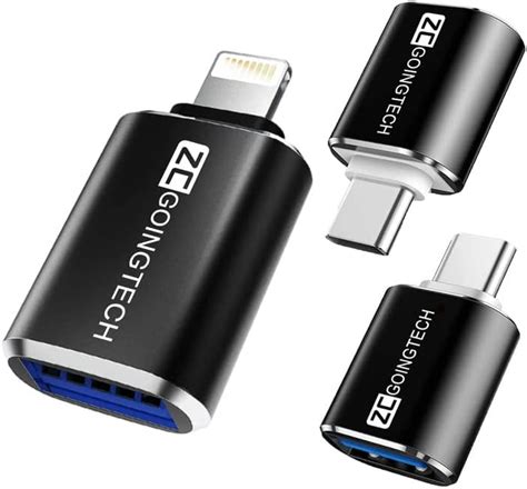 Zcgoingtech Unidades Adaptador Lightning Macho A Usb Hembra