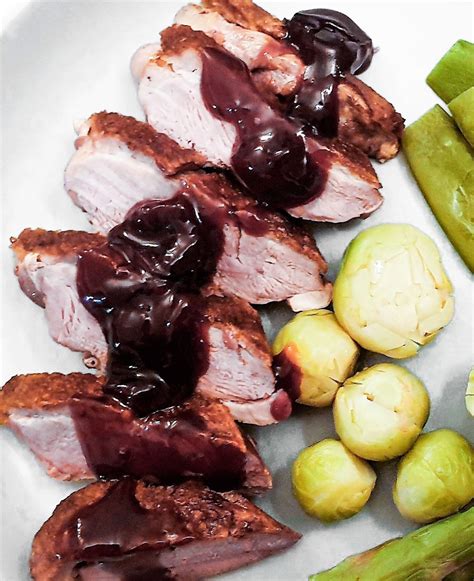 Crispy Roast Duck With Cherry Sauce Foodle Club