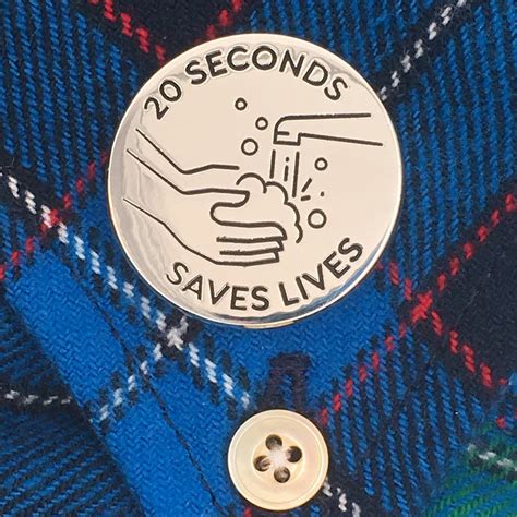 20 Seconds Saves Lives Handwashing Pin — Dissent Pins