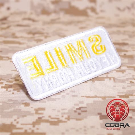 Smile If Your Horny Funny Embroidered Patch Iron On Military Airsoft