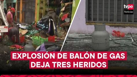 Surquillo Explosión De Balón De Gas Deja Tres Heridos Youtube