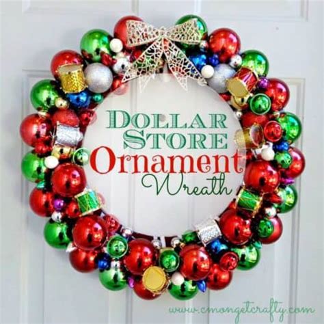 Diy Dollar Store Christmas Wreaths Prudent Penny Pincher