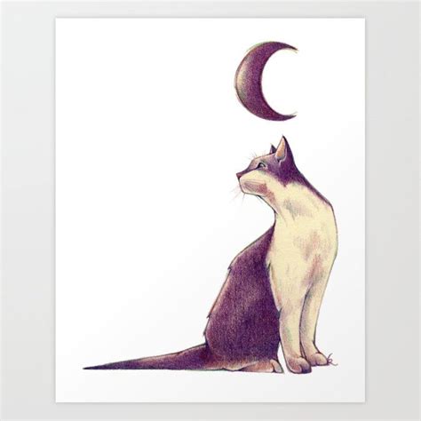 An art print designed by Ghostly Nature, depicting a purple and white ...