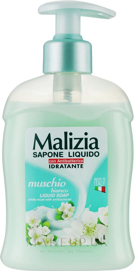 Malizia Liquid Soap Musk White Liquid Soap White Musk Makeup Uk