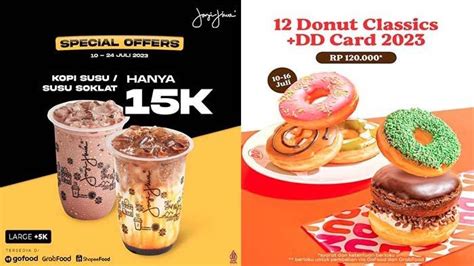 Promo Makanan Dan Minuman 10 Juli 2023 Kopi Janji Jiwa Dunkin Donuts