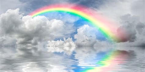 Rainbow and Majestic Clouds Stock Image - Image of clear, descriptive: 27674039