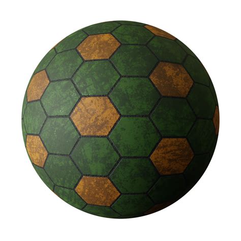 Hexa Checker Green And Yellow Free Tiles Materials Blenderkit