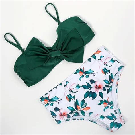 Buy Wholesale Fancy Sexy Bikini Swimsuit Women String Thong Bikini Tie Knot Front Side Two