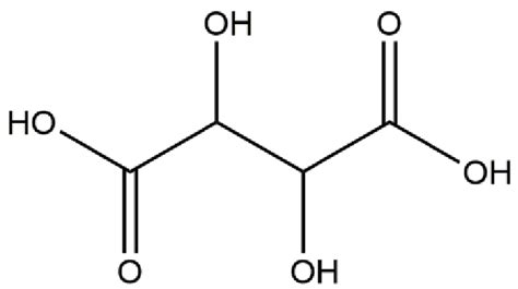 Tartaric acid chemical representation. | Download Scientific Diagram