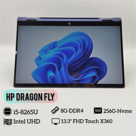 لپتاپ کارکرده استوک HP Elite DragonFly i5 8350 8G 256G intel UHD