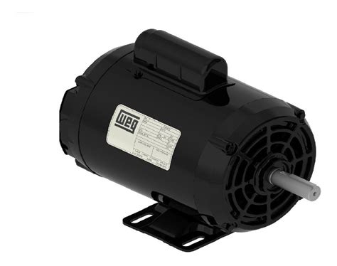 Motor Electrico Weg 1hp Monofasico 1500 Rpm Ip55 220v Blinda 6 790