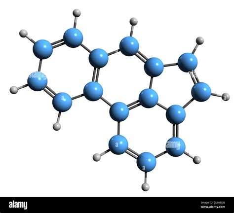 3d Image Of Acephenanthrylene Skeletal Formula Molecular Chemical