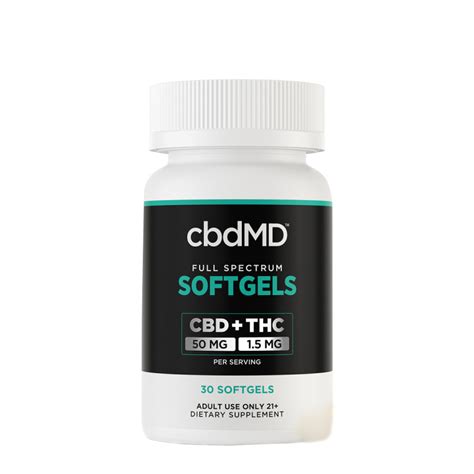 Full Spectrum CBD THC Capsules CbdMD